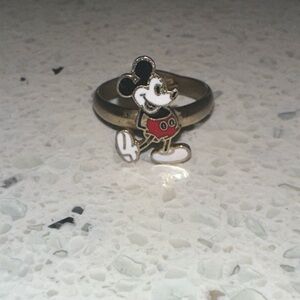 Vintage Walt Disney Productions Mickey Mouse Adjustable Enamel Ring